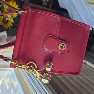 Gold Cherry Keychain Charm NWOT